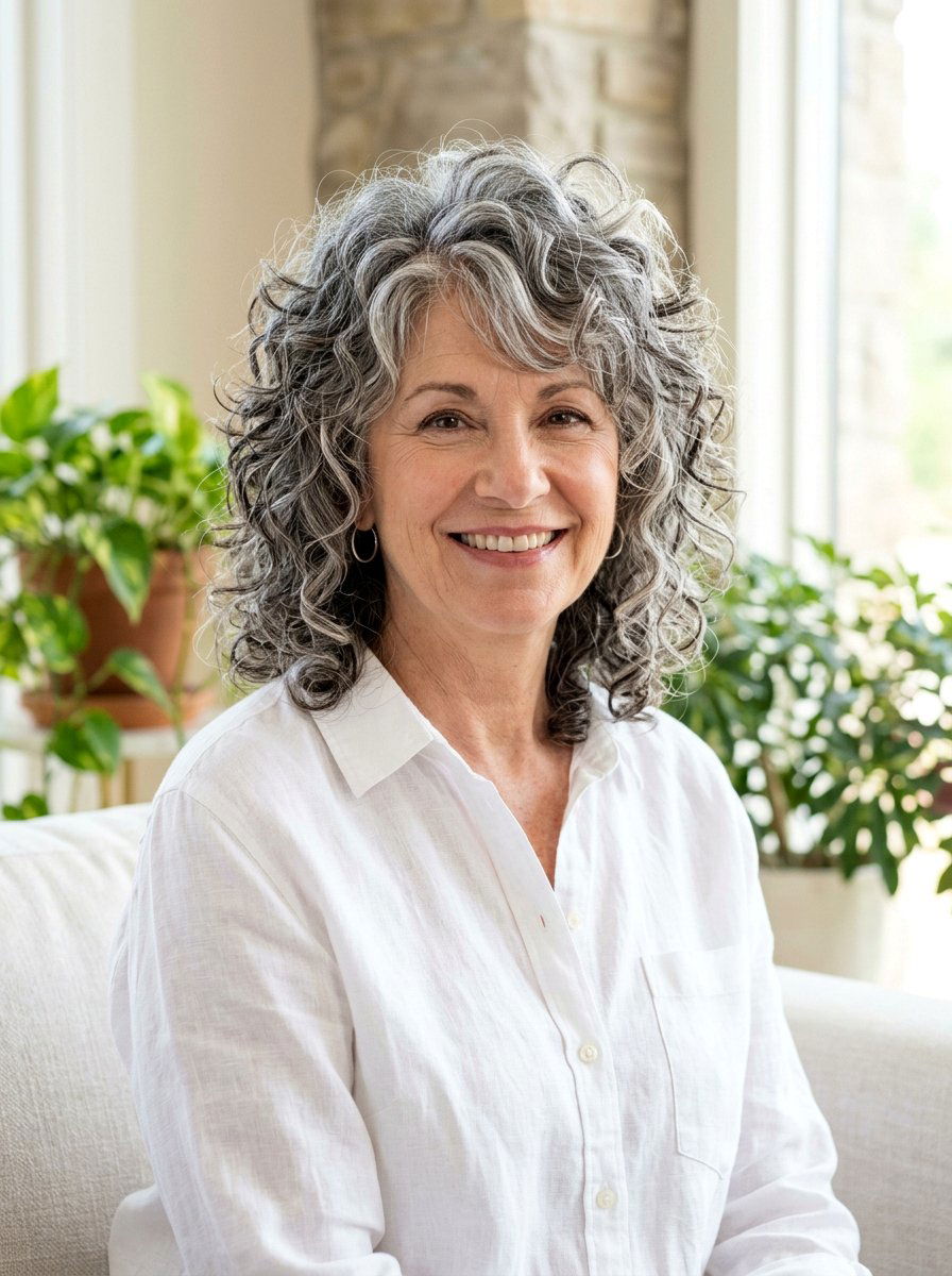 Curly Shag For Thinning Hair - 20 shag haircut for thin hair over 50 - 20 shag haircut for thin hair over 50