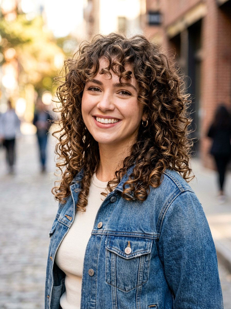 Curly Shag Haircut - 20 flattering haircut for rectangle face women - 20 flattering haircut for rectangle face women