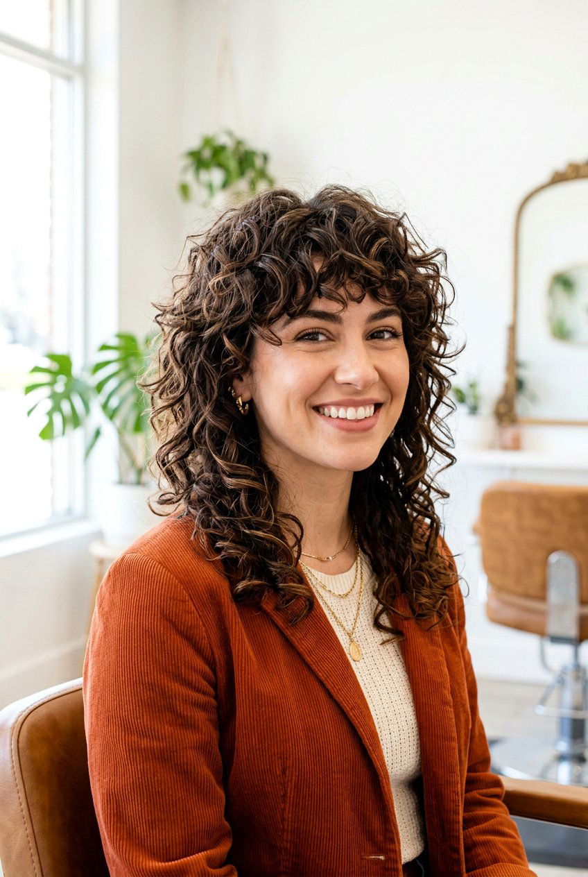 Curly Shag Haircut - 20 curly hairstyles for medium hair - 20 curly hairstyles for medium hair