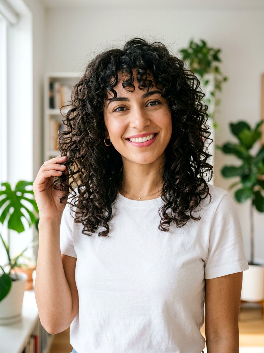 Curly Shag Haircut - 20 soft shaggy layers for older women - 20 soft shaggy layers for older women