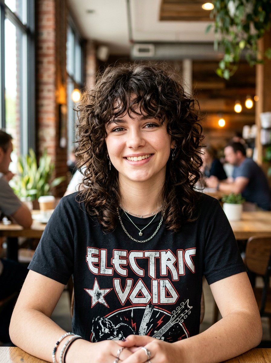 Curly Shag Haircut - 20 teen girls picture day hairstyle with curls - 20 teen girls picture day hairstyle with curls