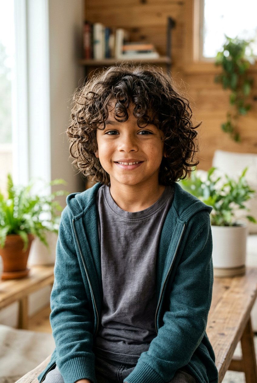 Curly Shag Haircut for Mixed Boys - 20 mixed boys curly haircuts - 20 mixed boys curly haircuts