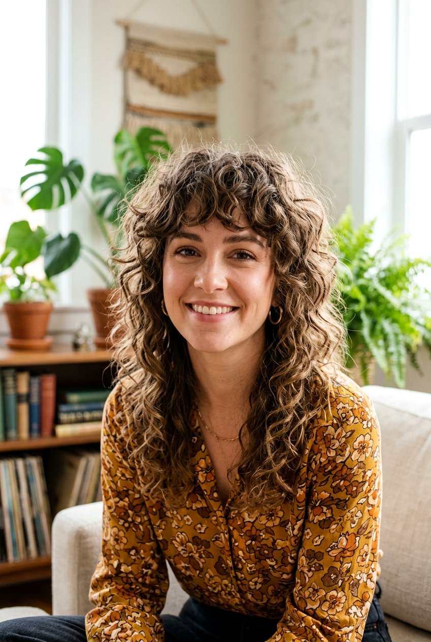 Curly Shag With Bangs - 20 short curly hairstyles - 20 short curly hairstyles