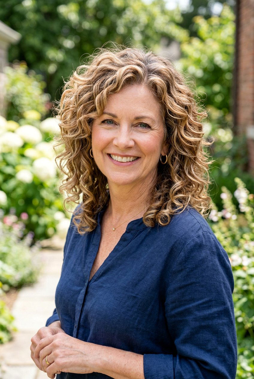 Curly Shag With Highlights - 20 curly shag for women over 50 - 20 curly shag for women over 50