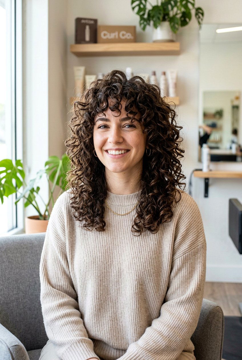 Curly Shag With Layers - 20 low maintenance haircut for curly thick hair - 20 low maintenance haircut for curly thick hair