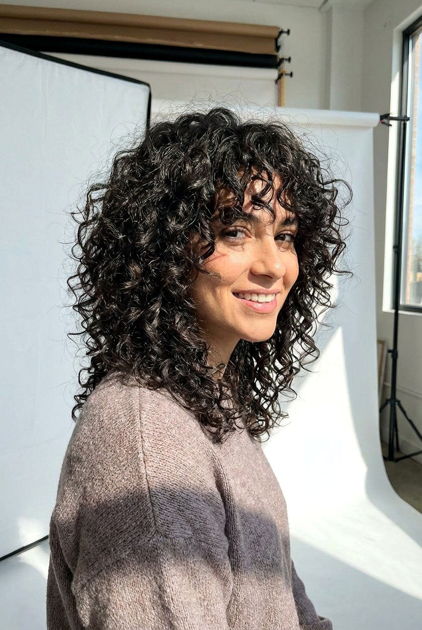 Curly Shag for Frizzy Hair - 20 hairstyles for frizzy hair - 20 hairstyles for frizzy hair