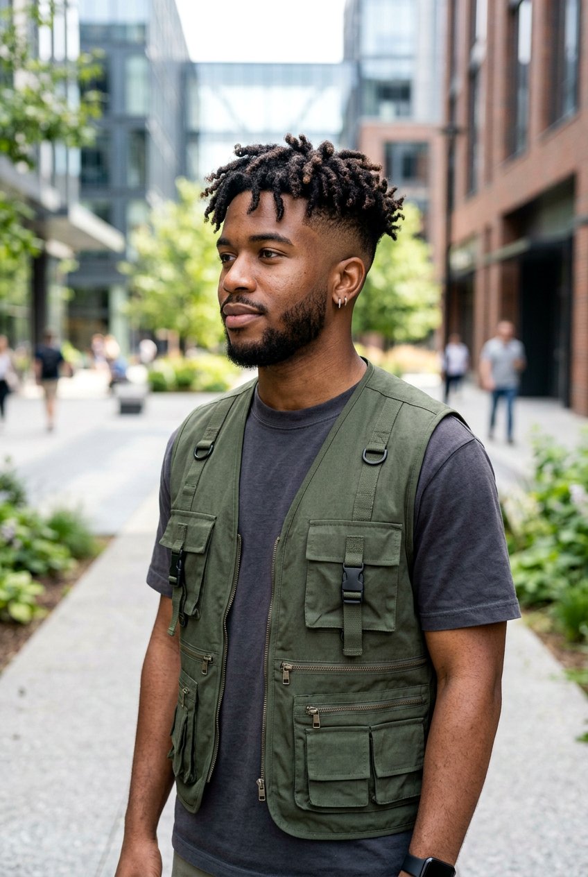 Curly Short Dreads With Fade - 20 short dreads with fade for men - 20 short dreads with fade for men