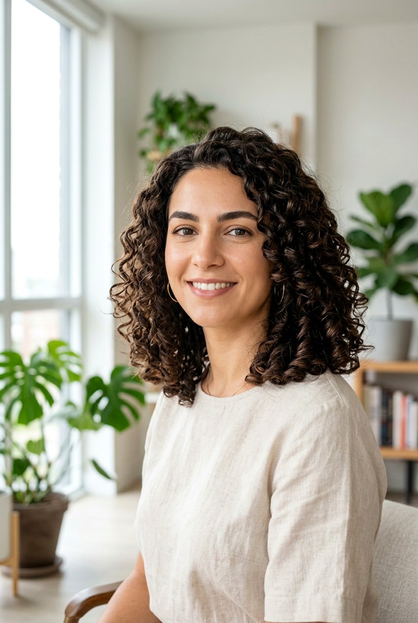 Curly Shoulder Length Cut With Blunt Ends - 20 low maintenance haircut for curly thick hair - 20 low maintenance haircut for curly thick hair