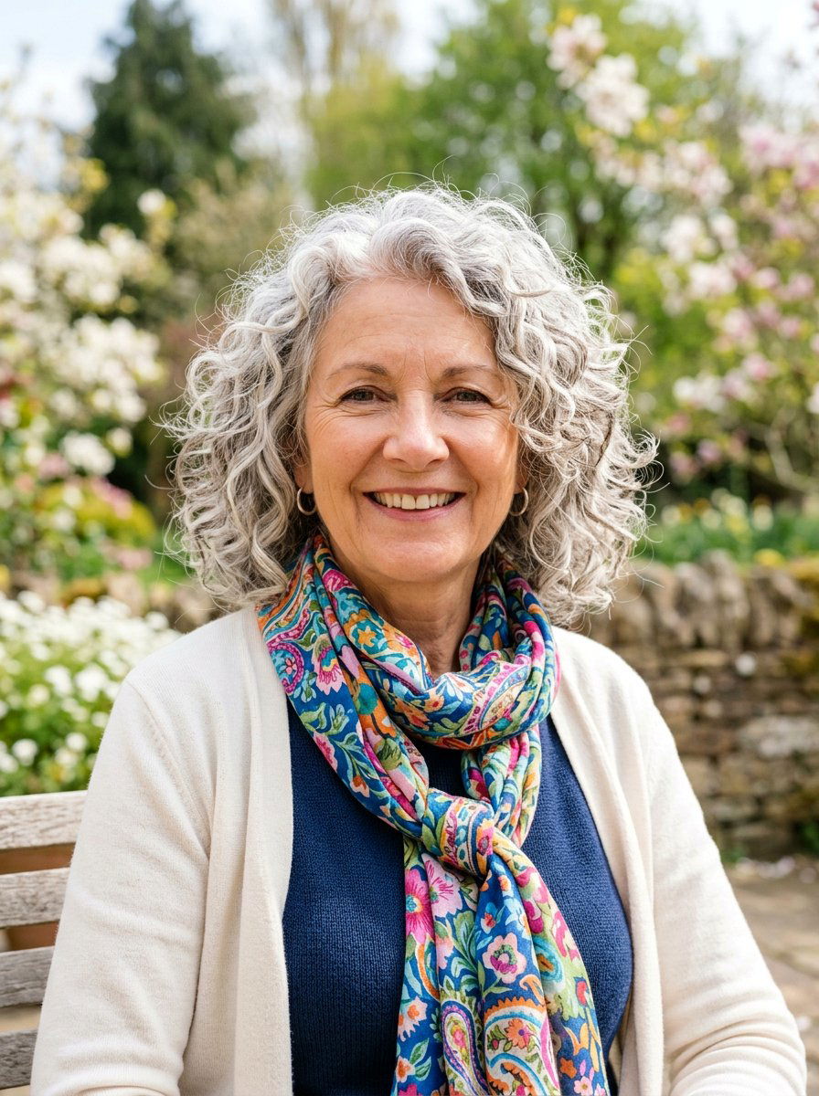 Curly Shoulder Length Lob - 20 polished shoulder length hairstyle for older women - 20 polished shoulder length hairstyle for older women