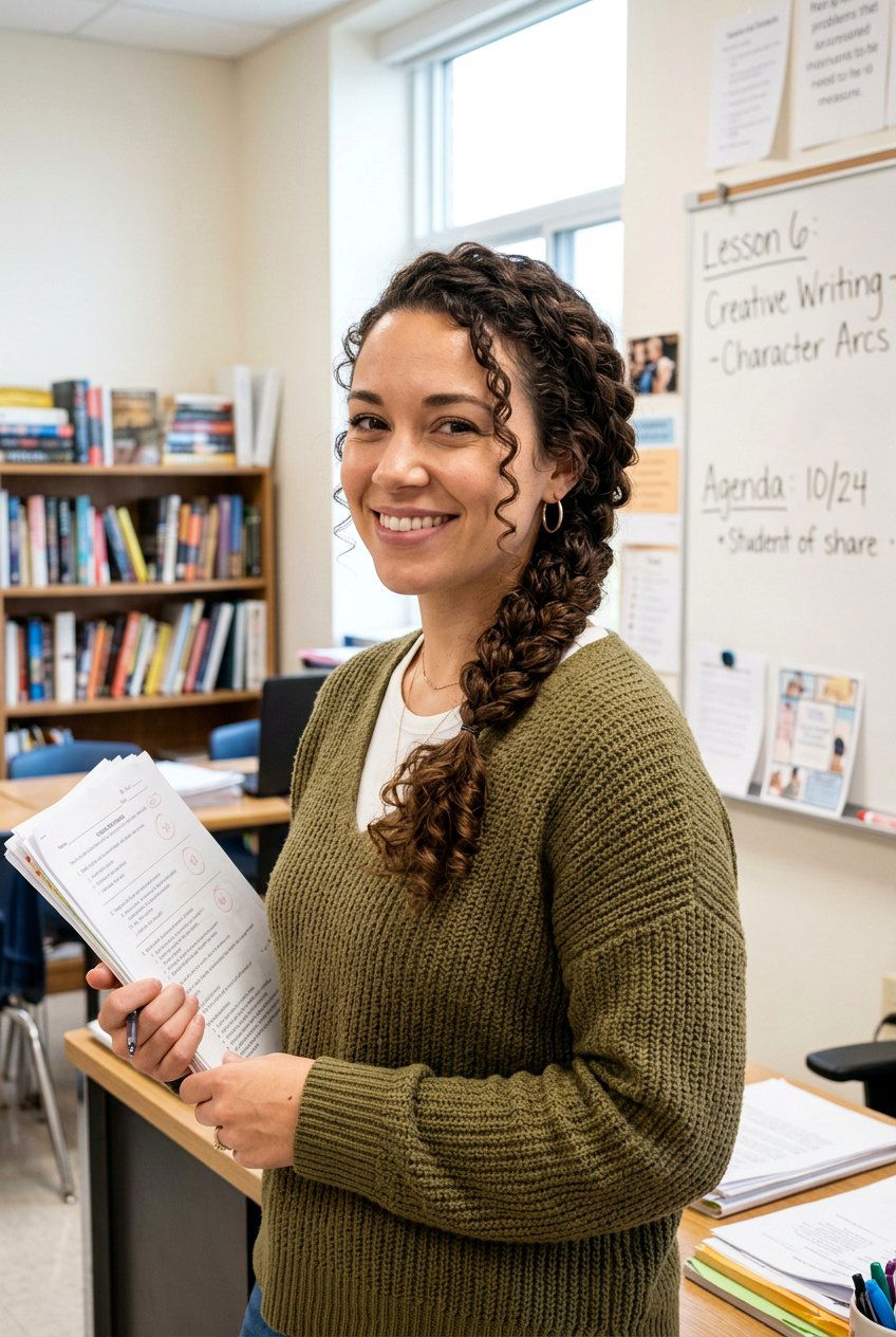 Curly Side Braid For School - 20 teacher hairstyles for curly hair - 20 teacher hairstyles for curly hair