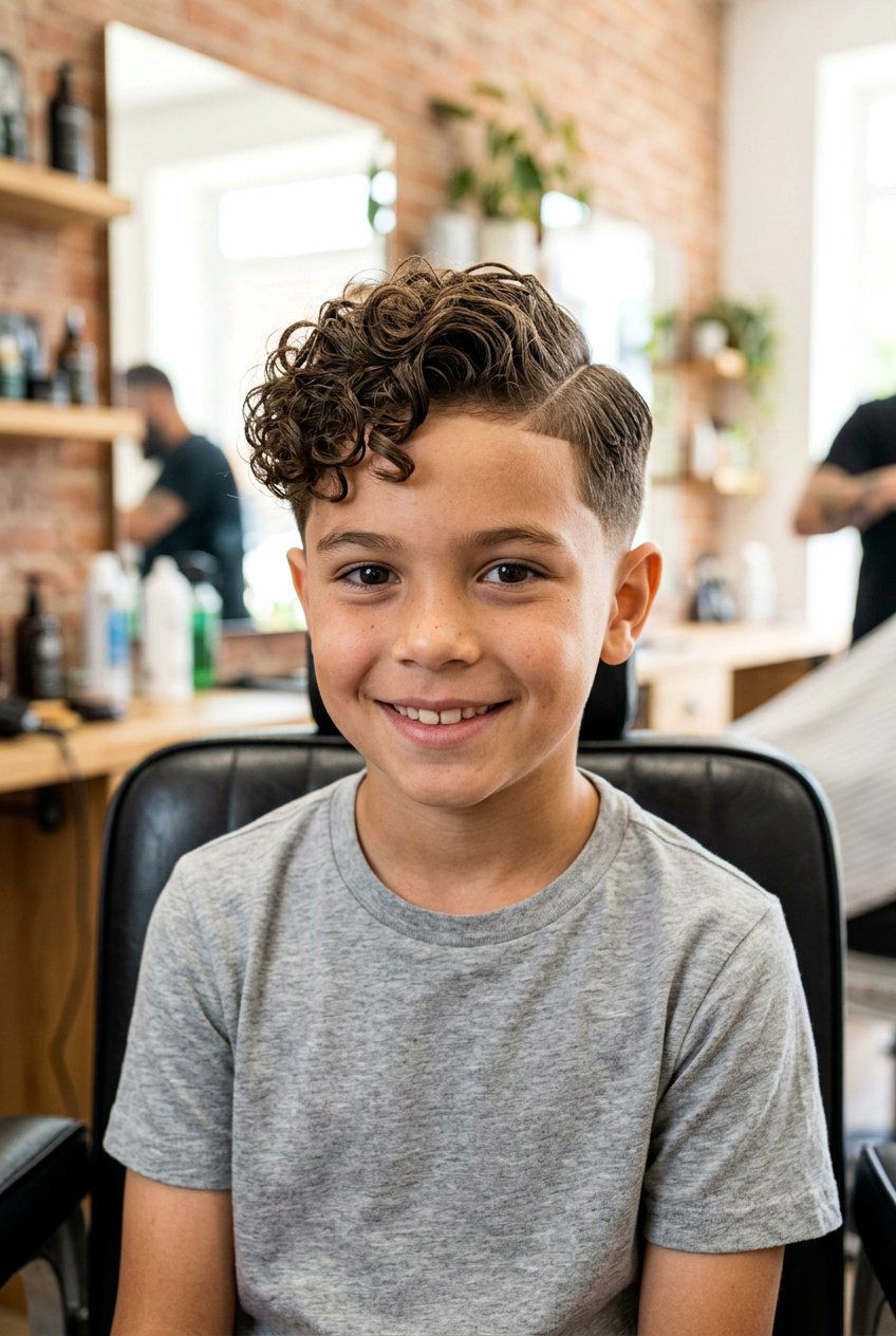 20 Trendy Side Part Haircut for Boys: Stylish Kids Looks