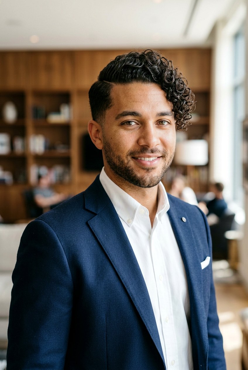 Curly Side Part Haircut - 20 men haircut ideas for curly hair - 20 men haircut ideas for curly hair