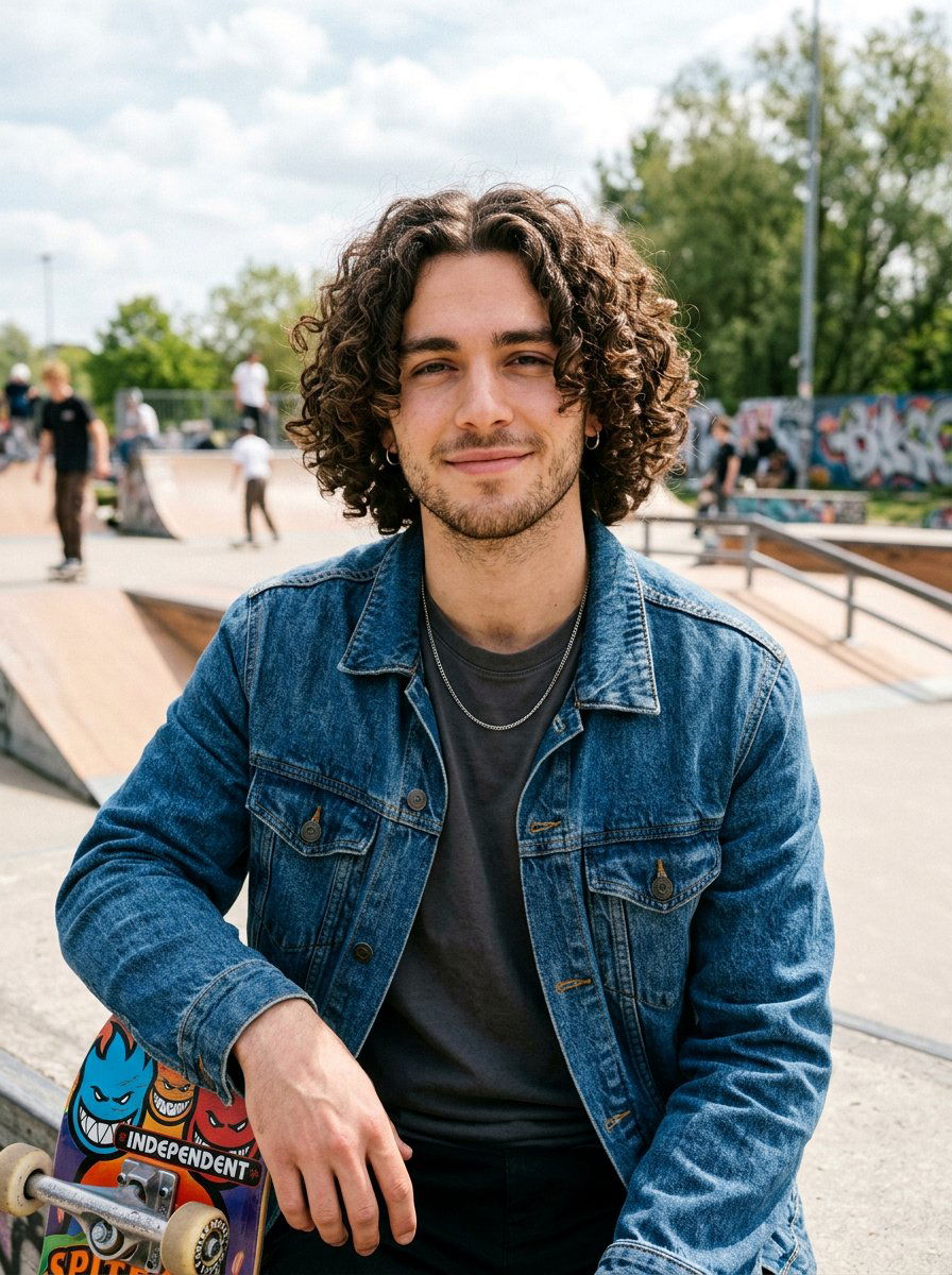 Curly Skater Curtains - 20 skater curtain haircut men - 20 skater curtain haircut men