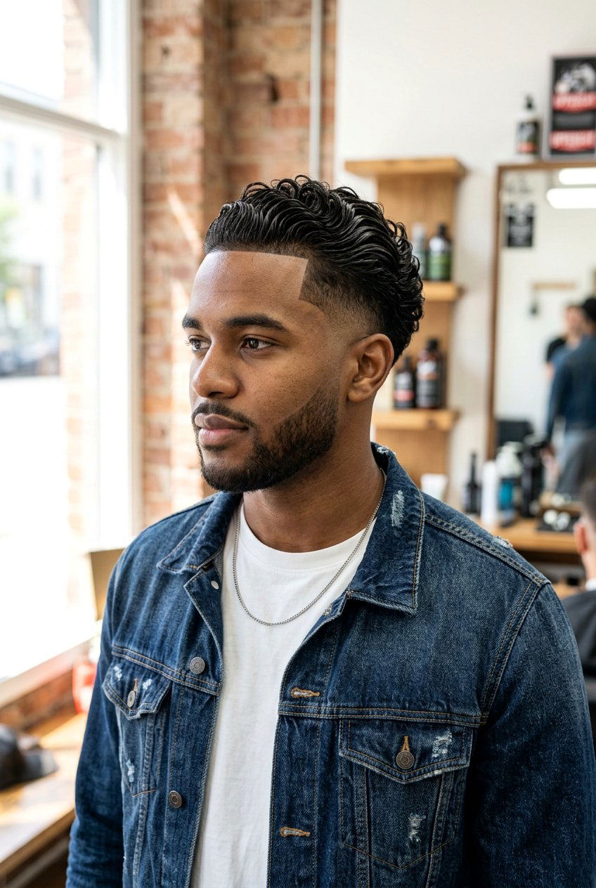 Curly Slick Back Undercut - 20 undercut with slick back men - 20 undercut with slick back men