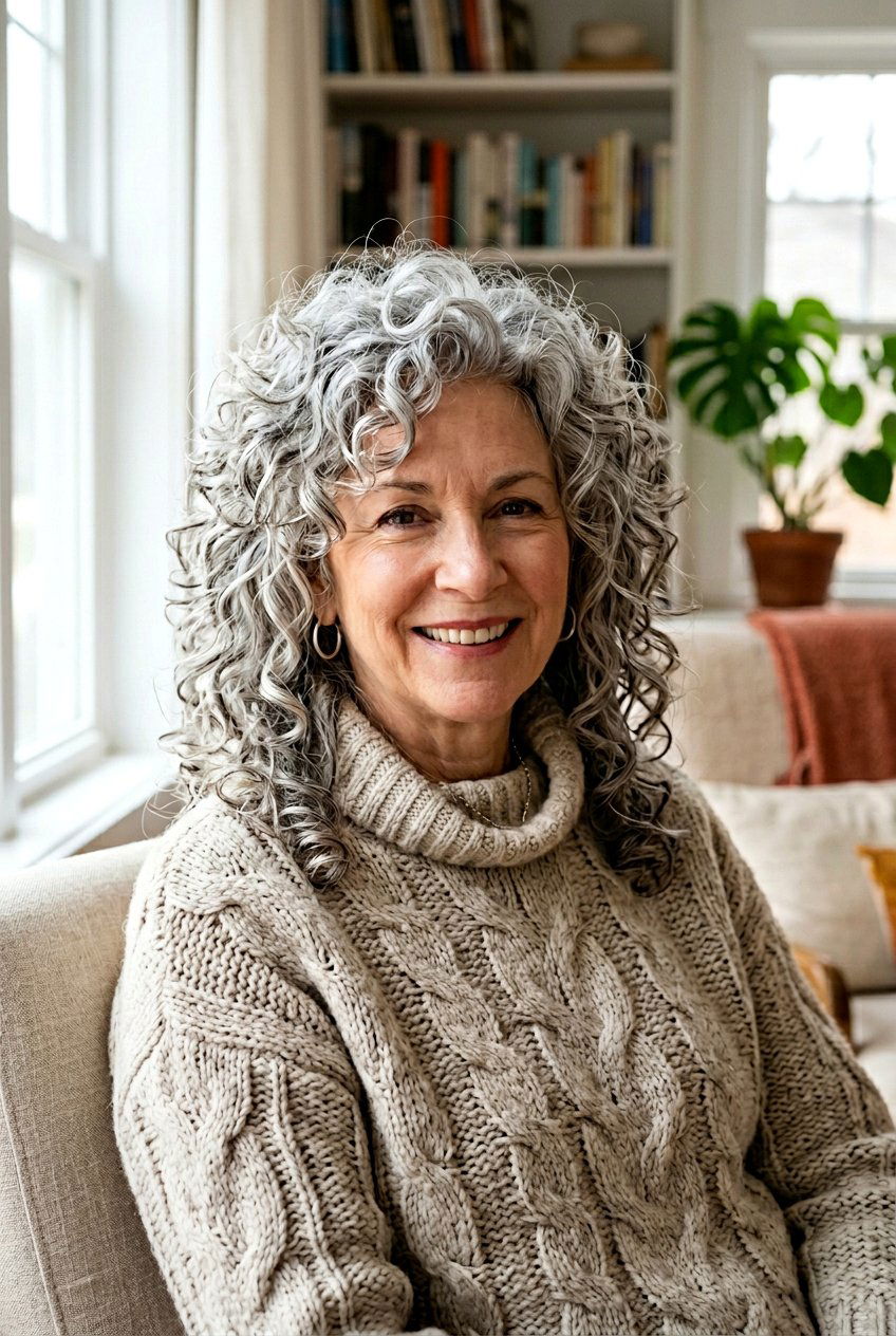 Curly Soft Wolf Cut - 20 soft wolf cut for mature women - 20 soft wolf cut for mature women