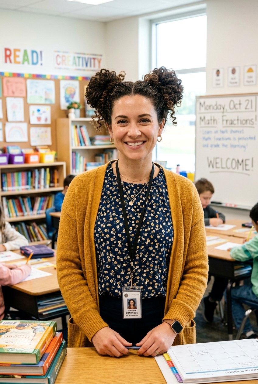 Curly Space Buns For Teachers - 20 teacher hairstyles for curly hair - 20 teacher hairstyles for curly hair