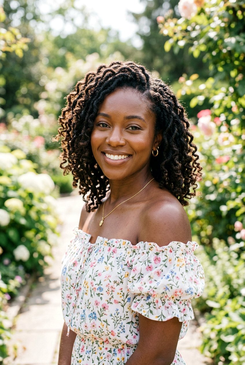 Curly Starter Loc Bob - 20 starter loc bob styles - 20 starter loc bob styles