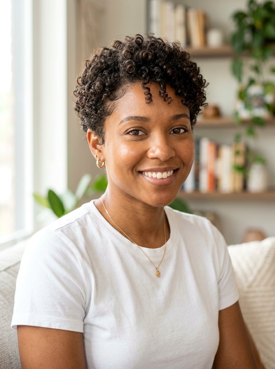 Curly TWA Pixie Cut - 20 twa hairstyles with curls - 20 twa hairstyles with curls