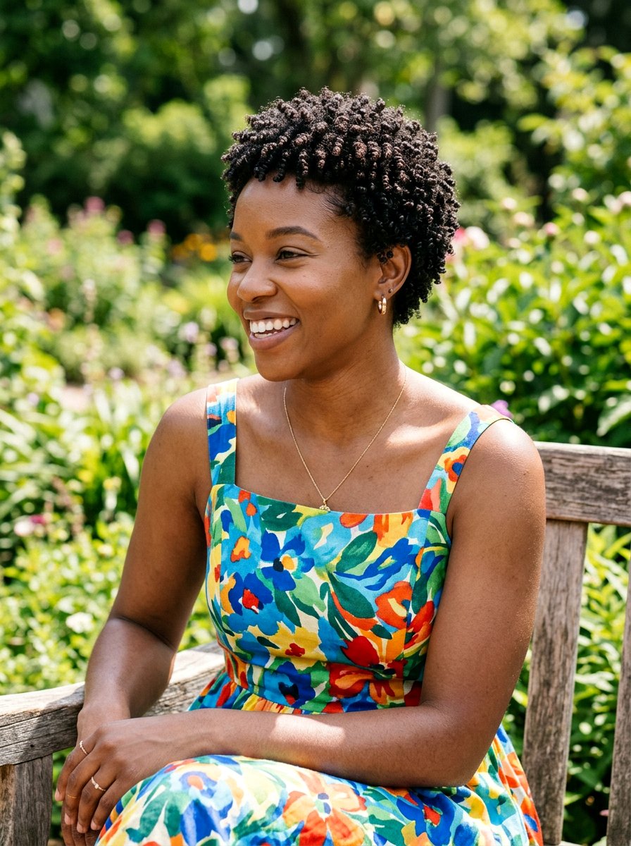 Curly TWA Taper - 20 tapered natural haircut for round face - 20 tapered natural haircut for round face