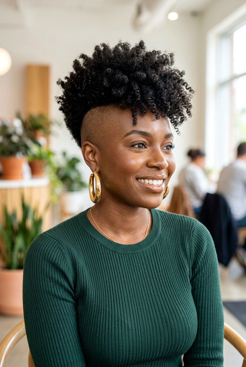 Curly Tapered Cut With Shaved Sides - 20 black women curly tapered cut ideas - 20 black women curly tapered cut ideas