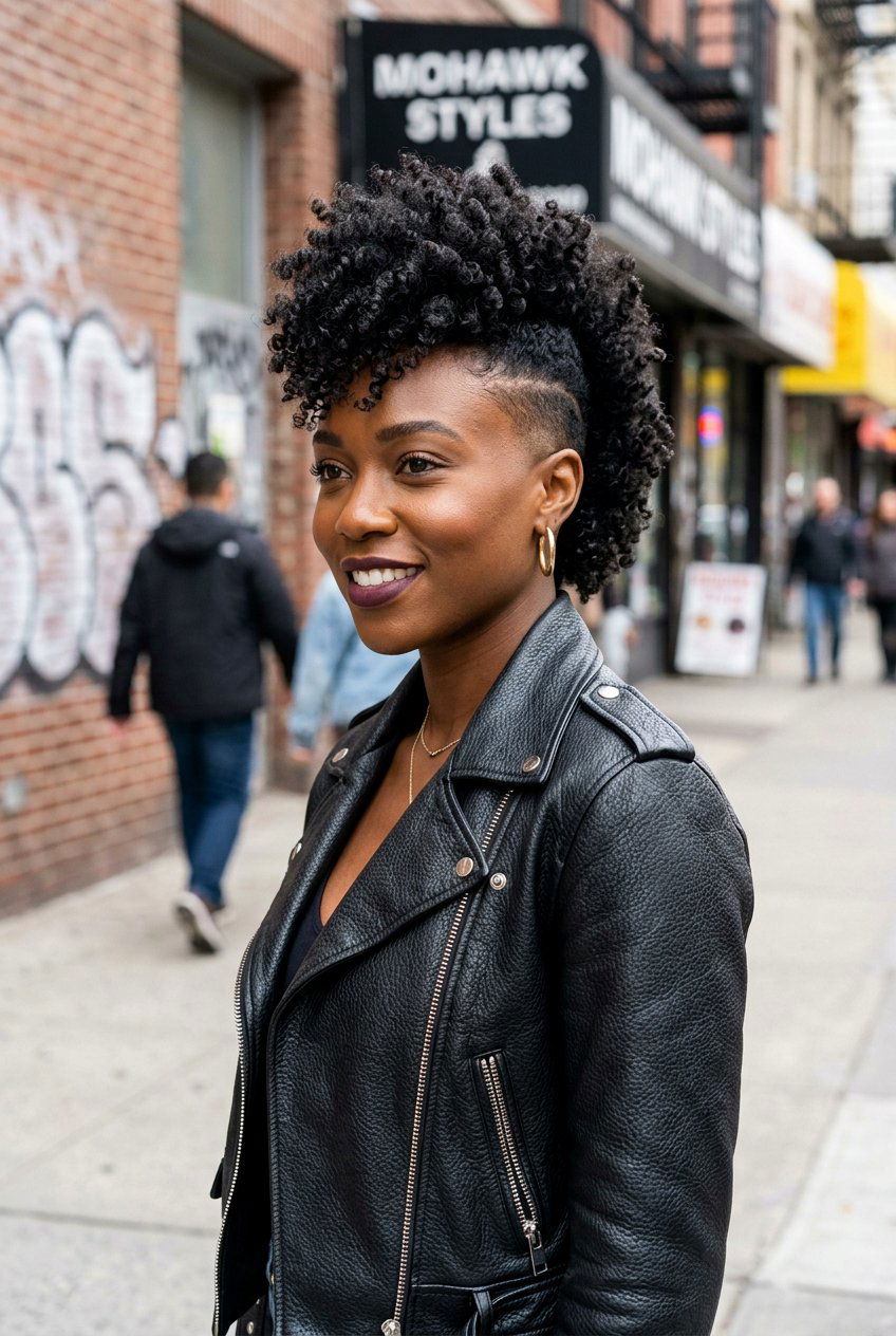 Curly Tapered Mohawk - 20 black women curly tapered cut ideas - 20 black women curly tapered cut ideas