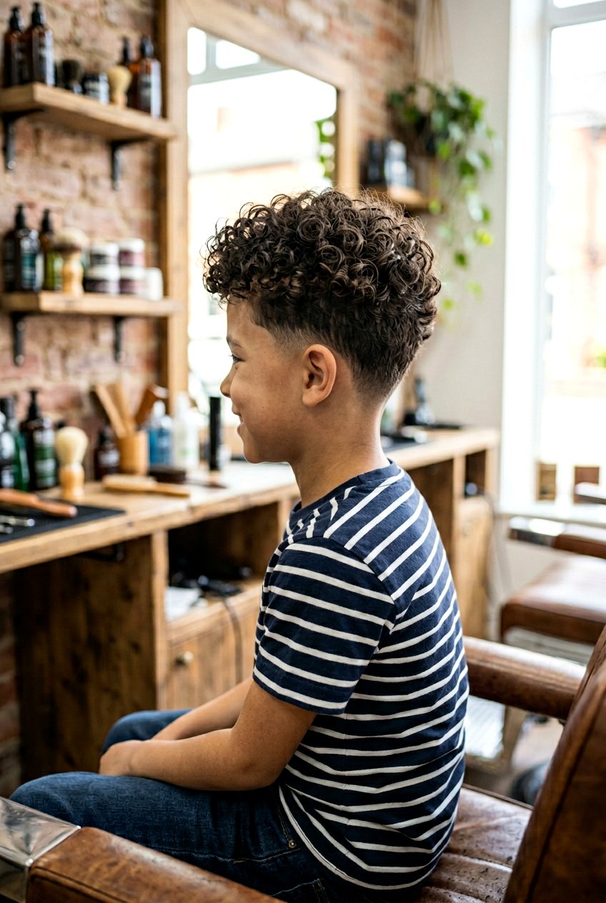 Curly Tapered Neckline Boys Haircut - 20 boys haircut ideas for curly hair - 20 boys haircut ideas for curly hair