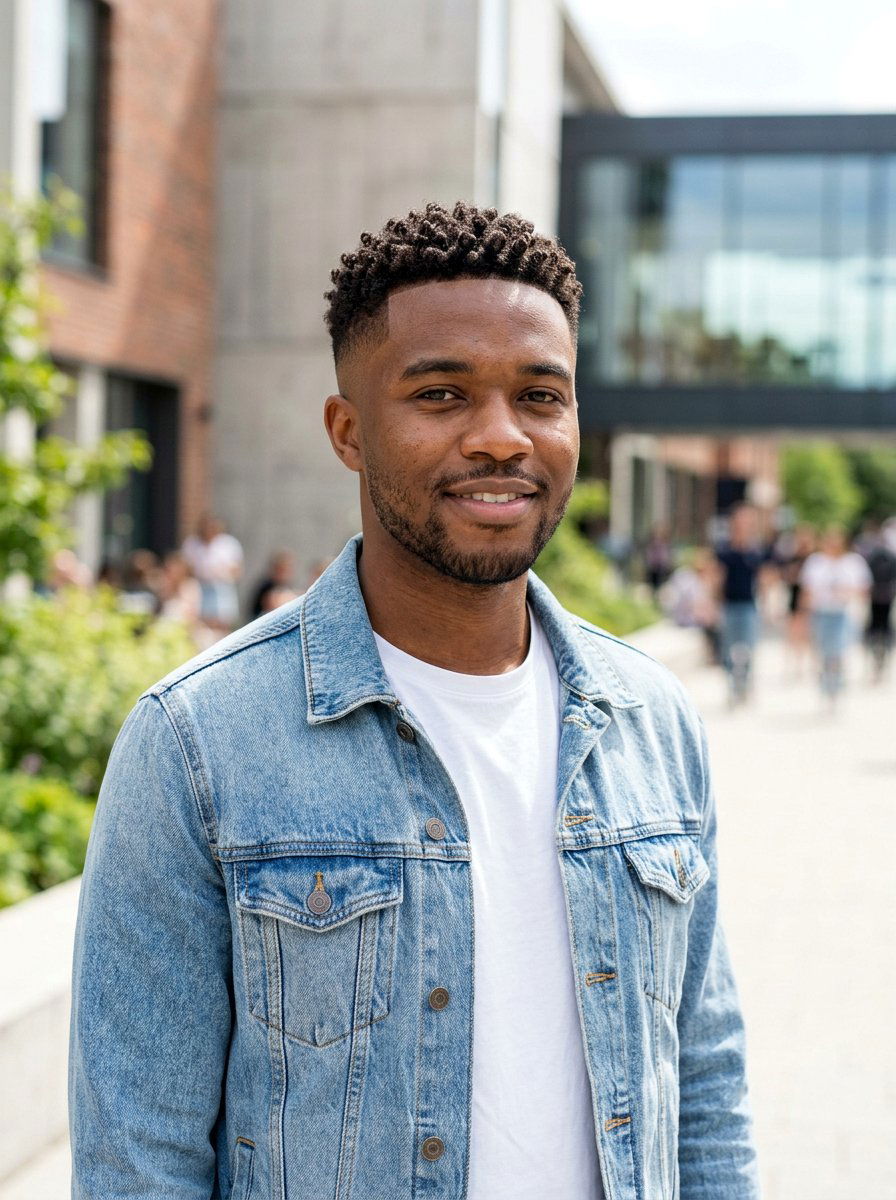 Curly Textured Crop With Skin Fade - 20 skin fade with textured crop - 20 skin fade with textured crop