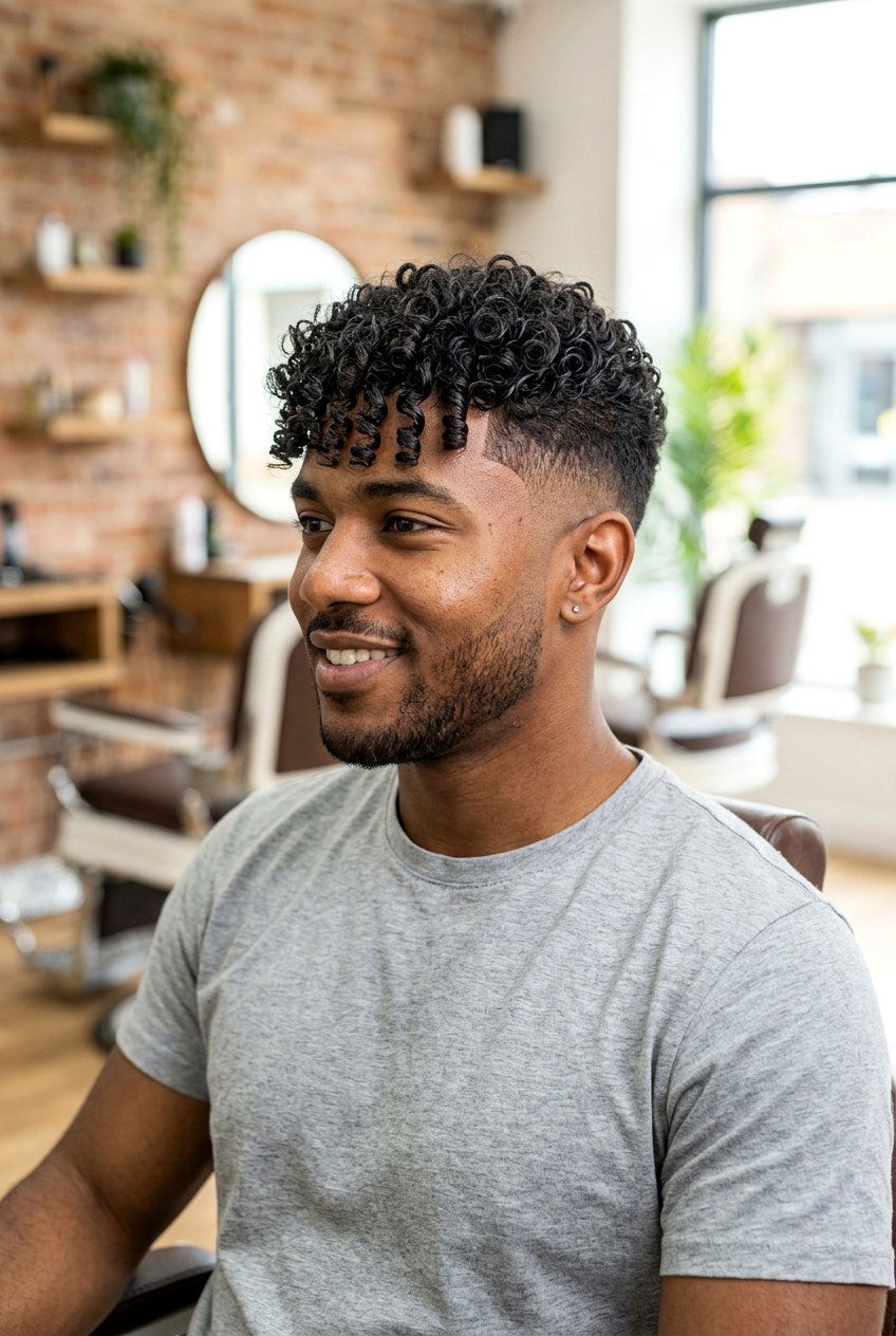 Curly Textured Fringe Low Fade - 20 low fade with textured fringe men - 20 low fade with textured fringe men