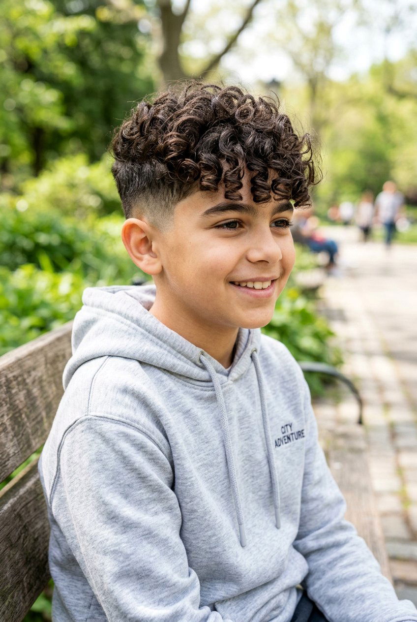 Curly Textured Fringe - 20 boys haircut with textured fringe - 20 boys haircut with textured fringe