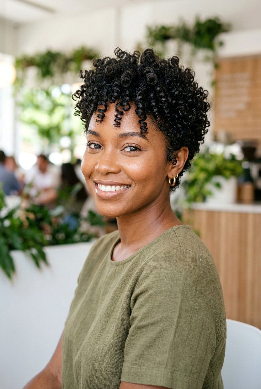 Curly Textured Pixie - 20 textured pixie haircut - 20 textured pixie haircut