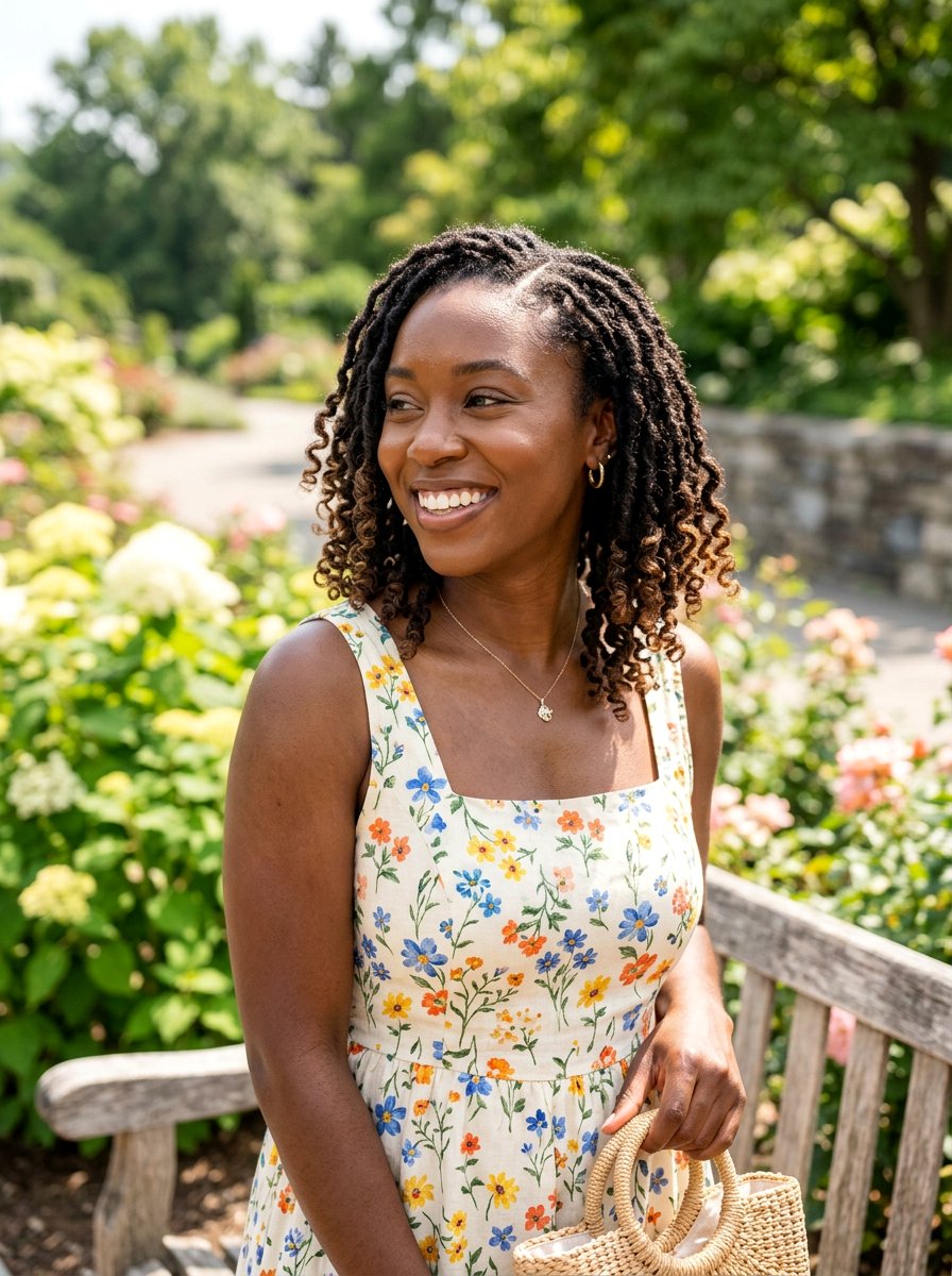 Curly Tip Starter Locs - 20 starter loc styles for women - 20 starter loc styles for women