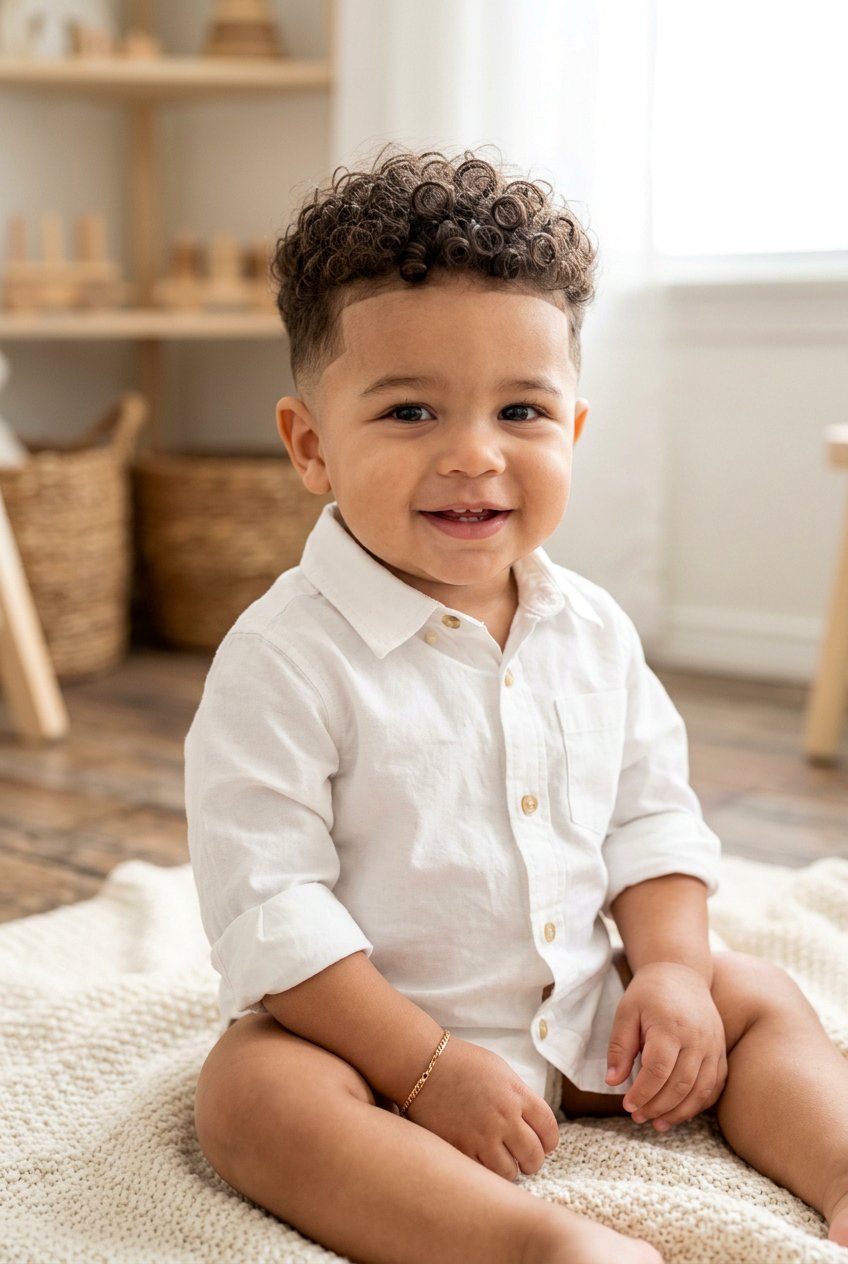 Curly Top Low Fade - 20 baby boy haircut for curly hair - 20 baby boy haircut for curly hair