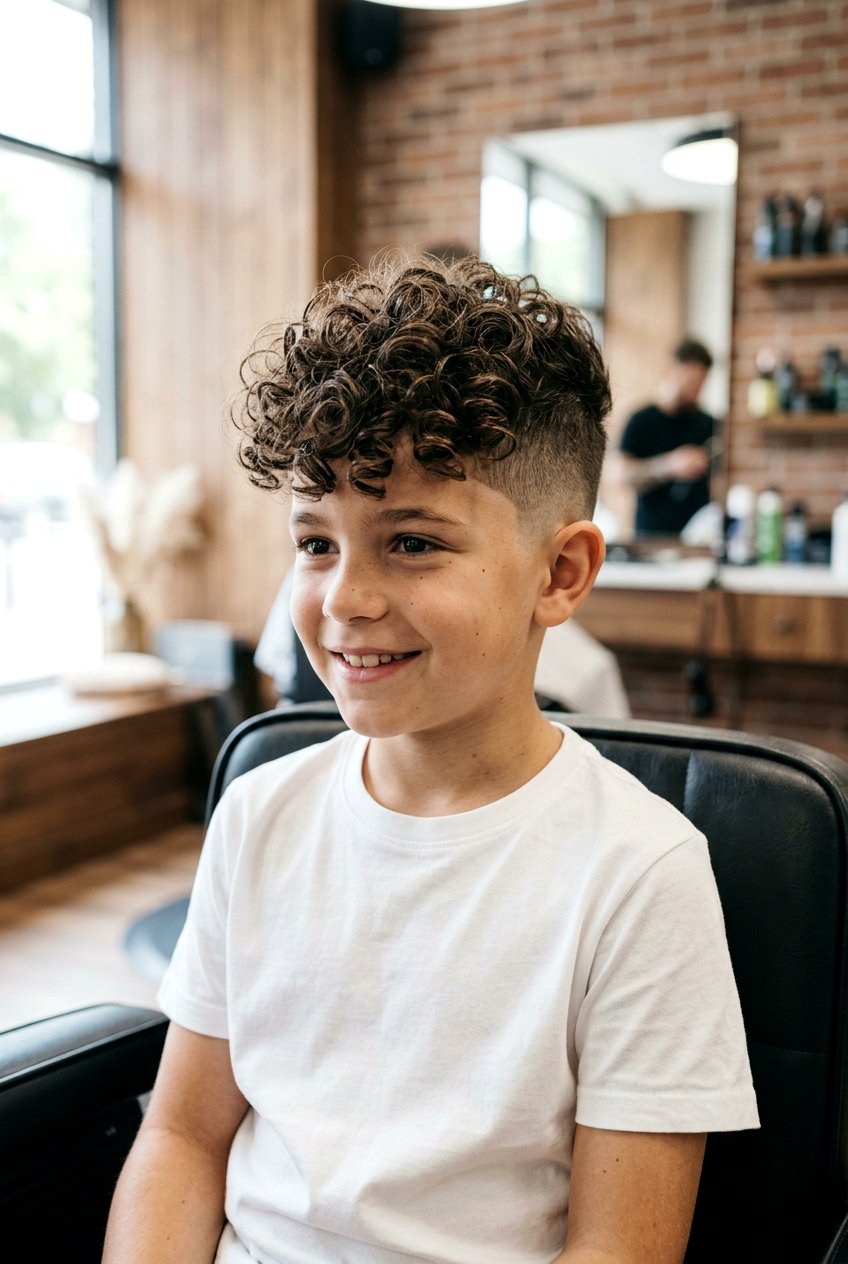 Curly Top Undercut - 20 summer haircut for boys - 20 summer haircut for boys