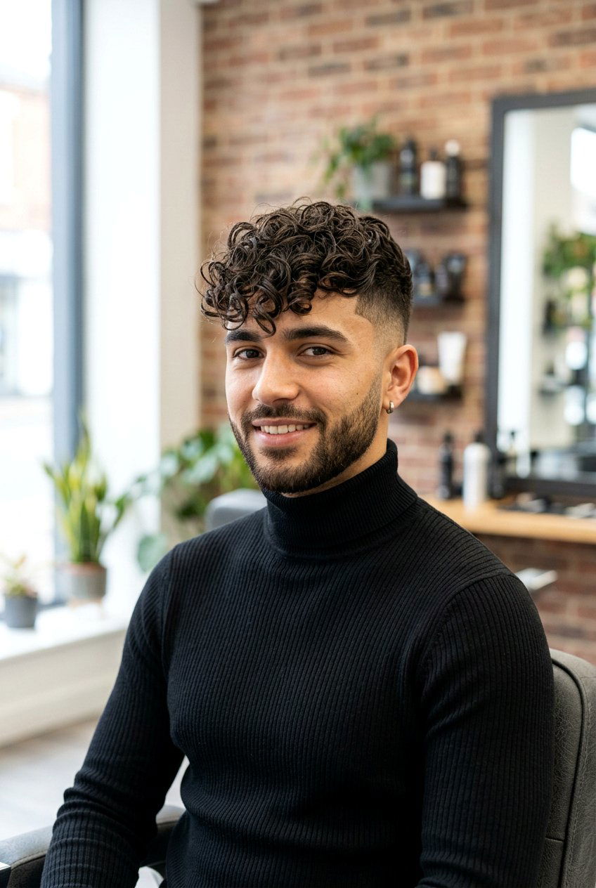 Curly Undercut - 20 mens haircut for curly medium hair - 20 men’s haircut for curly medium hair