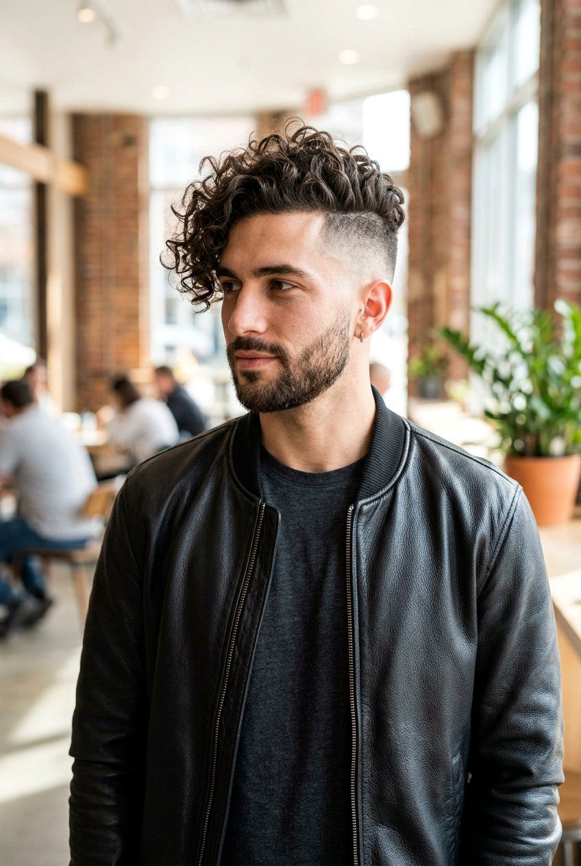 Curly Undercut Men - 20 men haircut ideas for curly hair - 20 men haircut ideas for curly hair