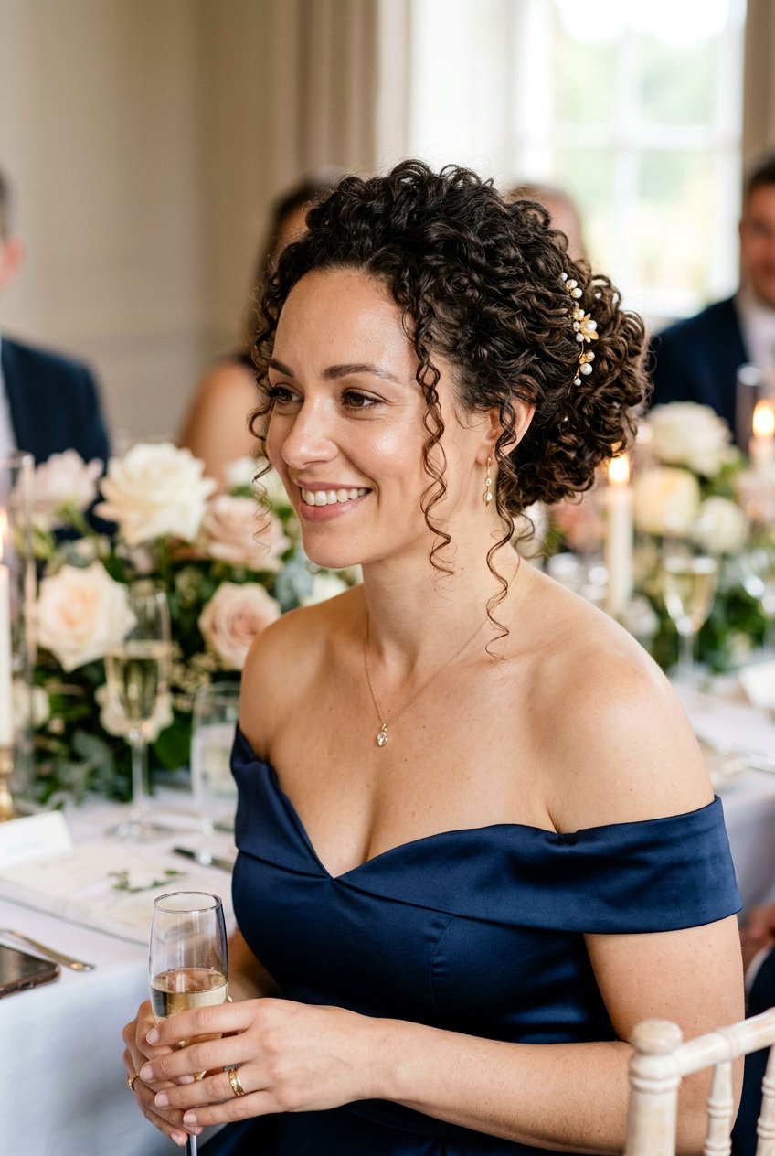 Curly Updo Anniversary Hairstyle - 20 anniversary hairstyles - 20 anniversary hairstyles