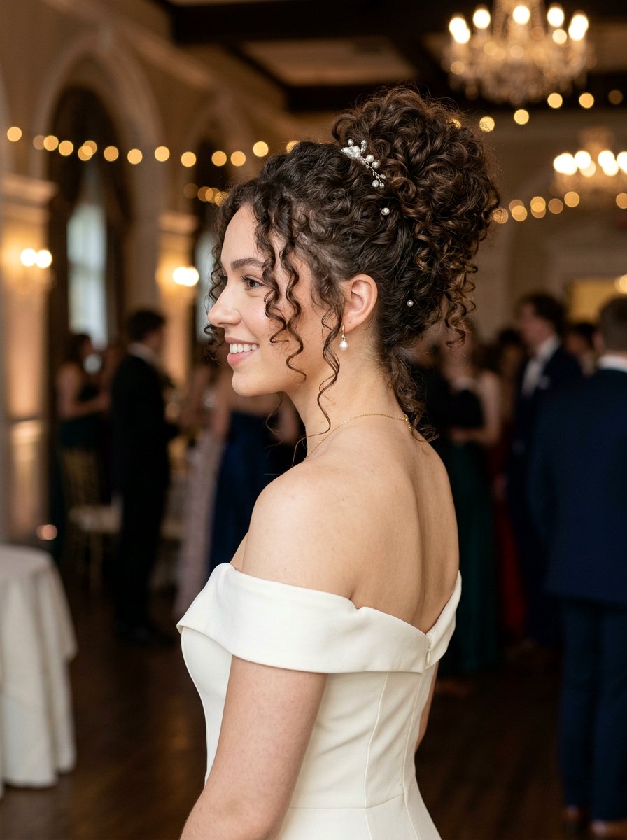 Curly Updo Prom Hair - 20 prom hair ideas for women - 20 prom hair ideas for women