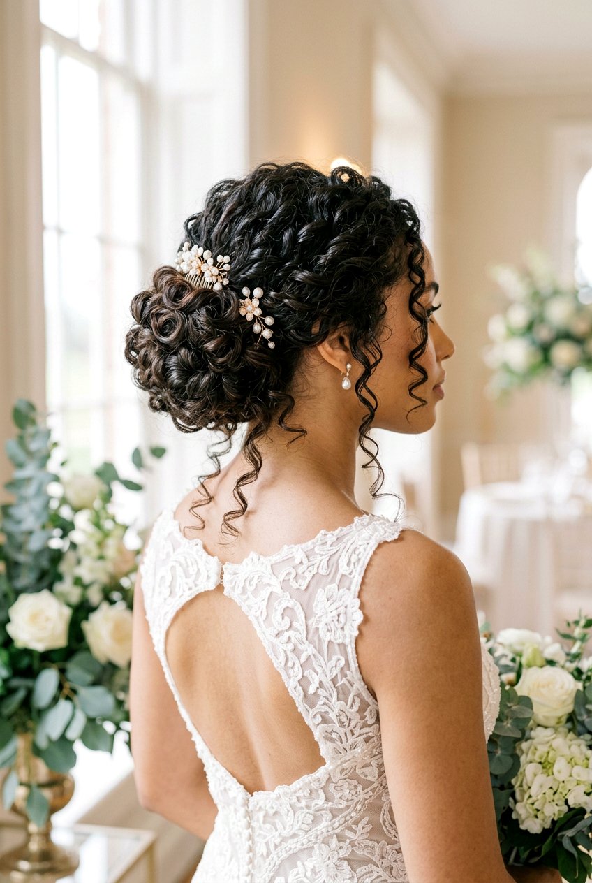Curly Updo Wedding Hair - 20 wedding season hairstyles - 20 wedding season hairstyles