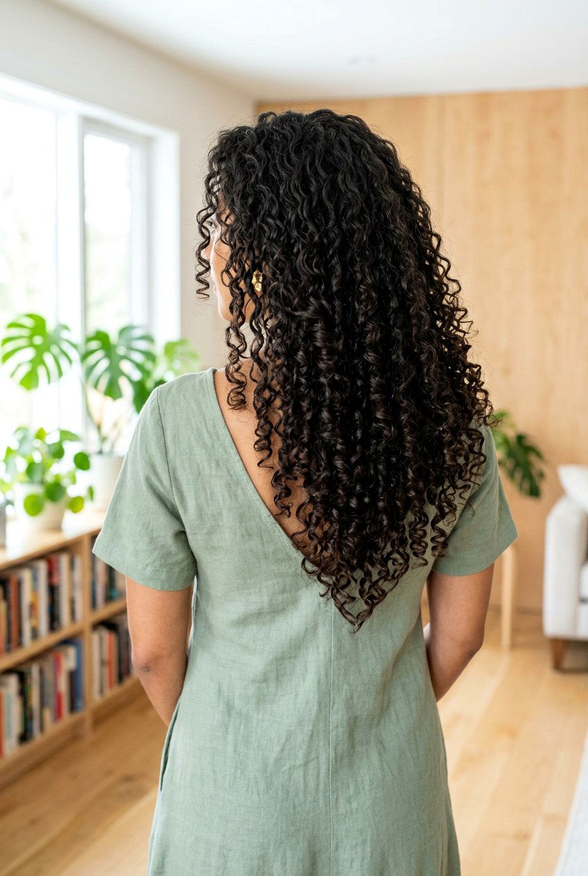 Curly V Cut Layers - 20 curly layers for medium hair women - 20 curly layers for medium hair women