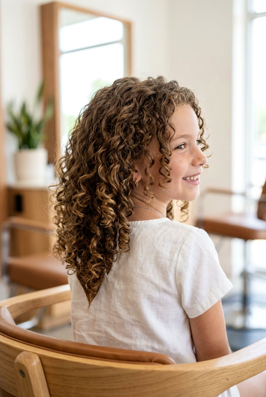 Curly V Cut - 20 curly haircut for little girls - 20 curly haircut for little girls