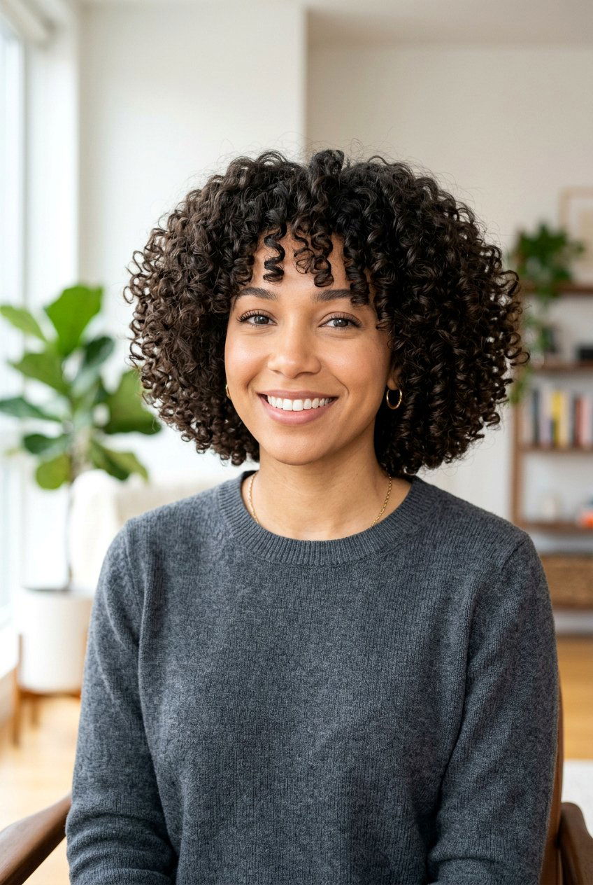 Curly Voluminous Bob Haircut - 20 voluminous bob hairstyle - 20 voluminous bob hairstyle