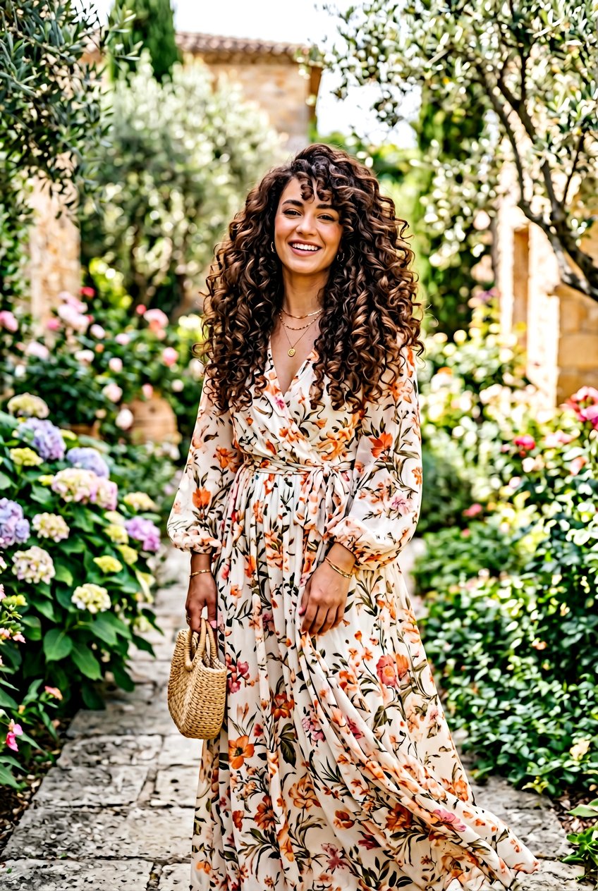 Curly Voluminous Cut With Side Bangs - 20 curly haircut with side bangs - 20 curly haircut with side bangs