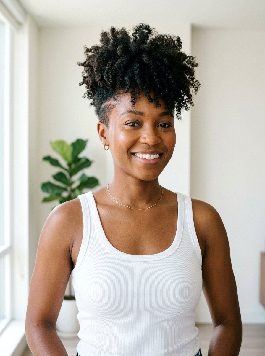 Curly Voluminous Top - 20 short haircut for damaged hair women - 20 short haircut for damaged hair women