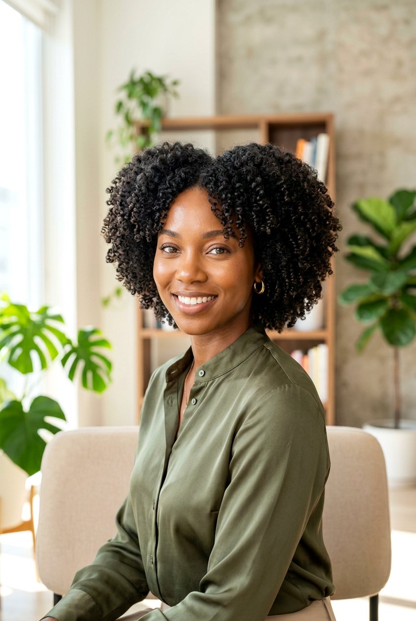 Curly Wash And Go For Office - 20 corporate hairstyles for women - 20 corporate hairstyles for women