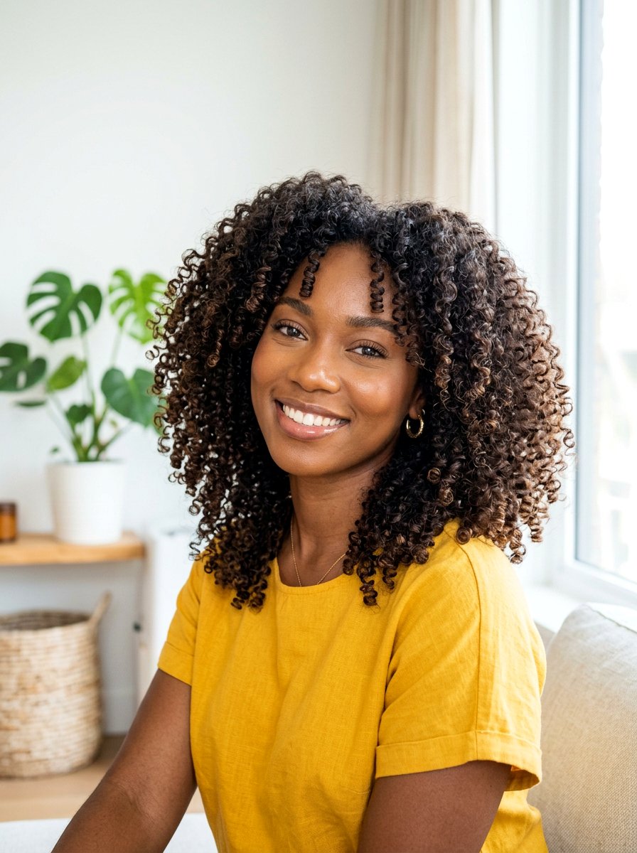Curly Wash And Go - 20 simple hairstyle for wedding shower - 20 simple hairstyle for wedding shower