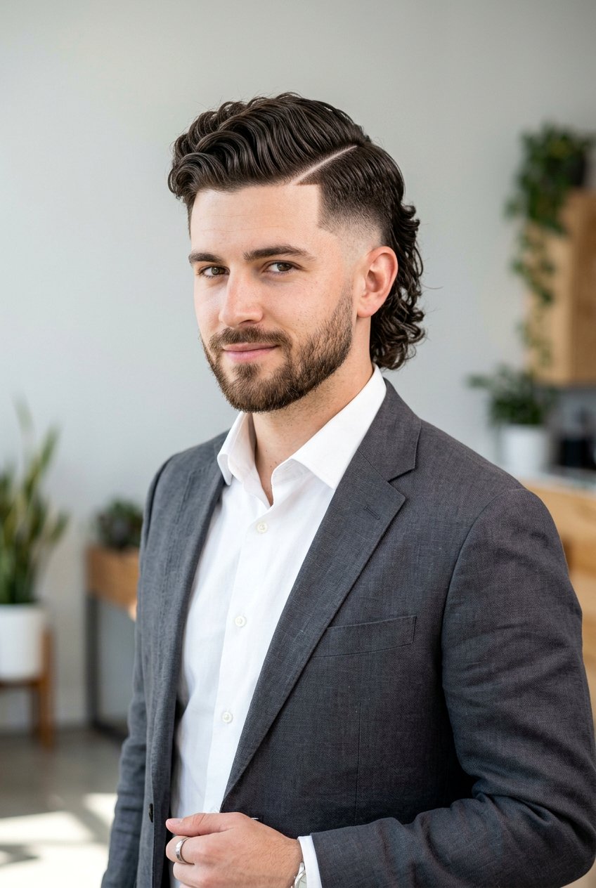Curly Wavy Mullet Fade - 20 men mullet fade for wavy hair - 20 men mullet fade for wavy hair