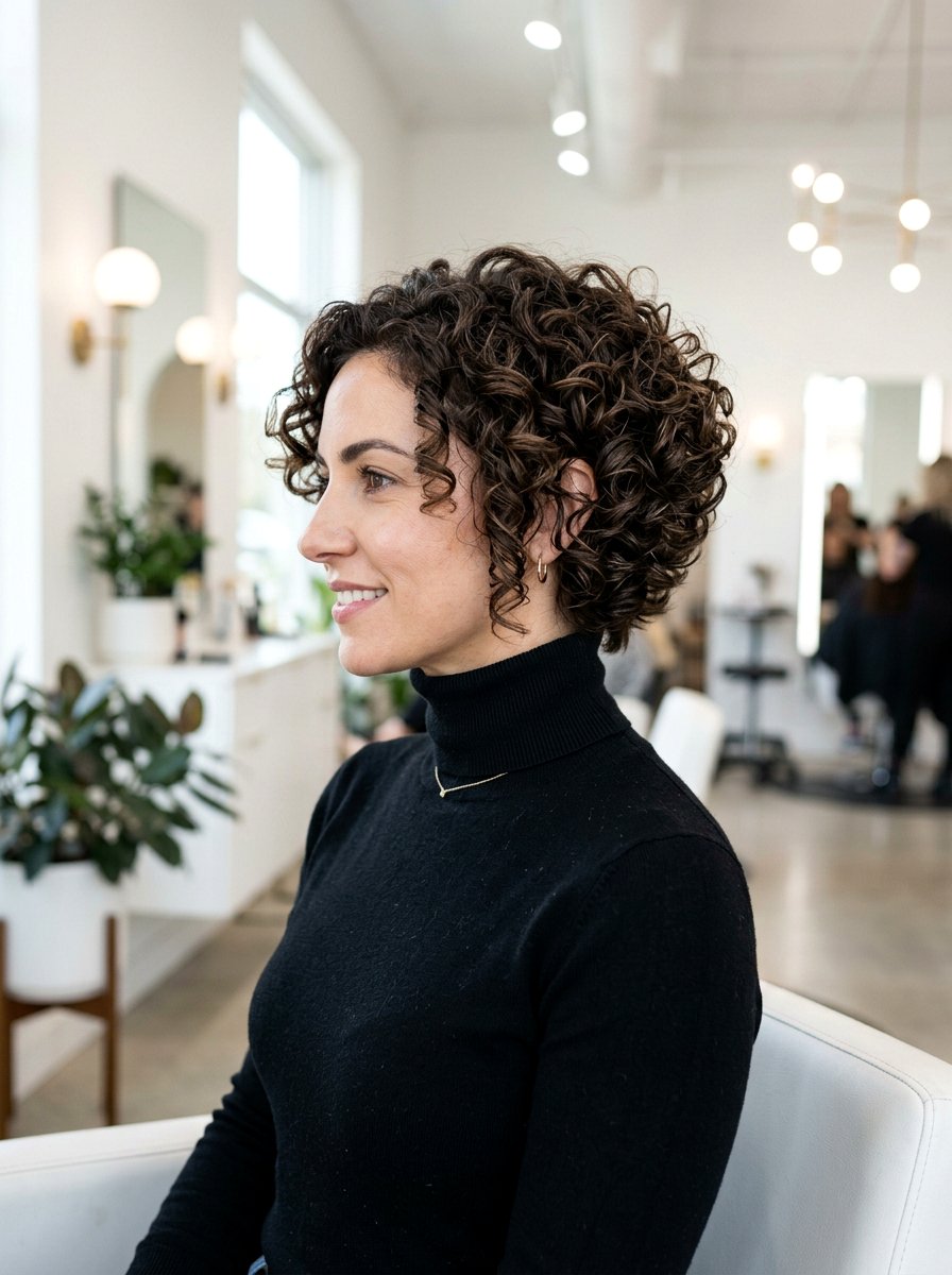 Curly Wedge Cut - 20 soft curls hairstyle for older women - 20 soft curls hairstyle for older women