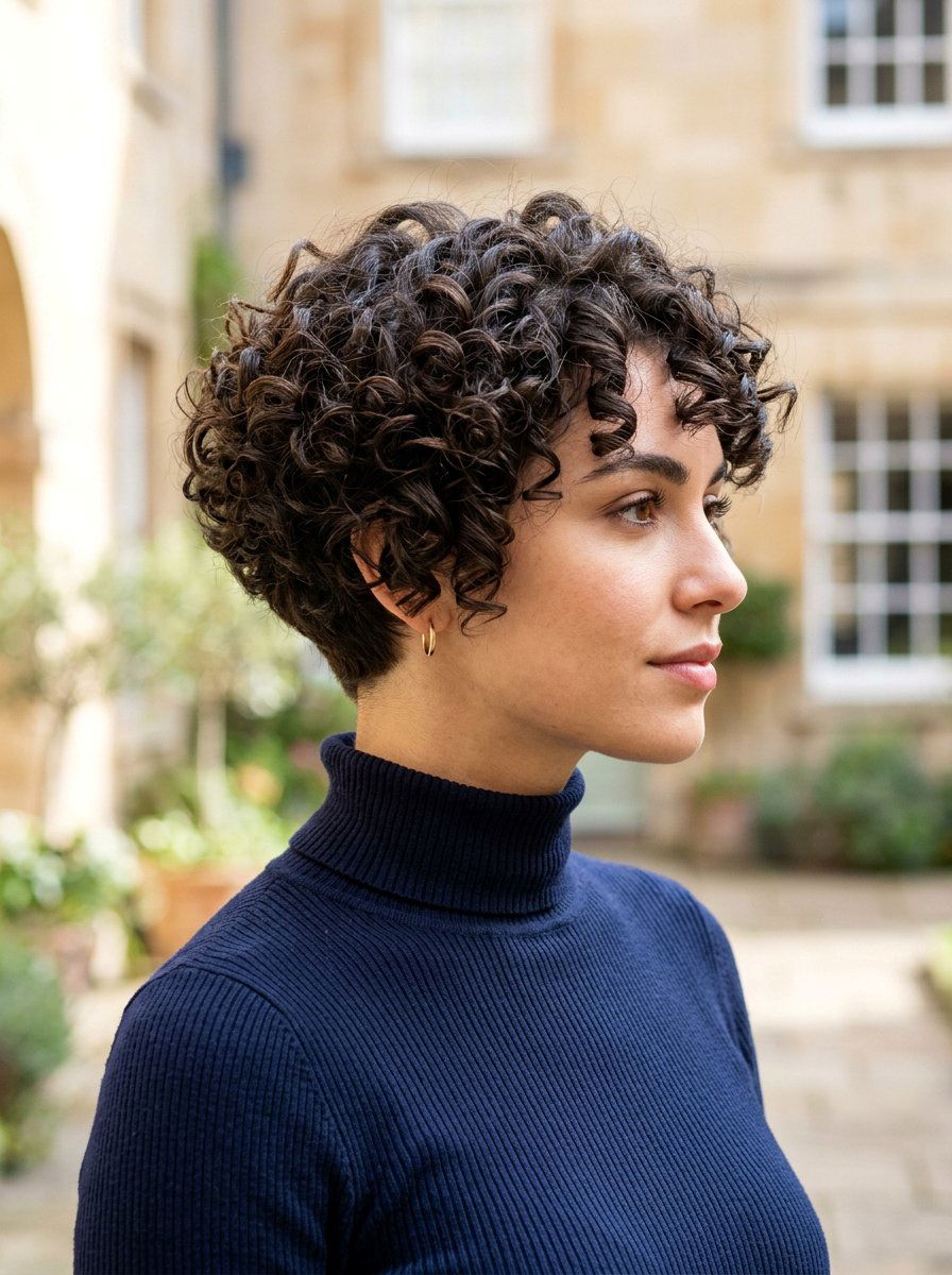 Curly Wedge Haircut - 20 haircut for dense curly hair - 20 haircut for dense curly hair