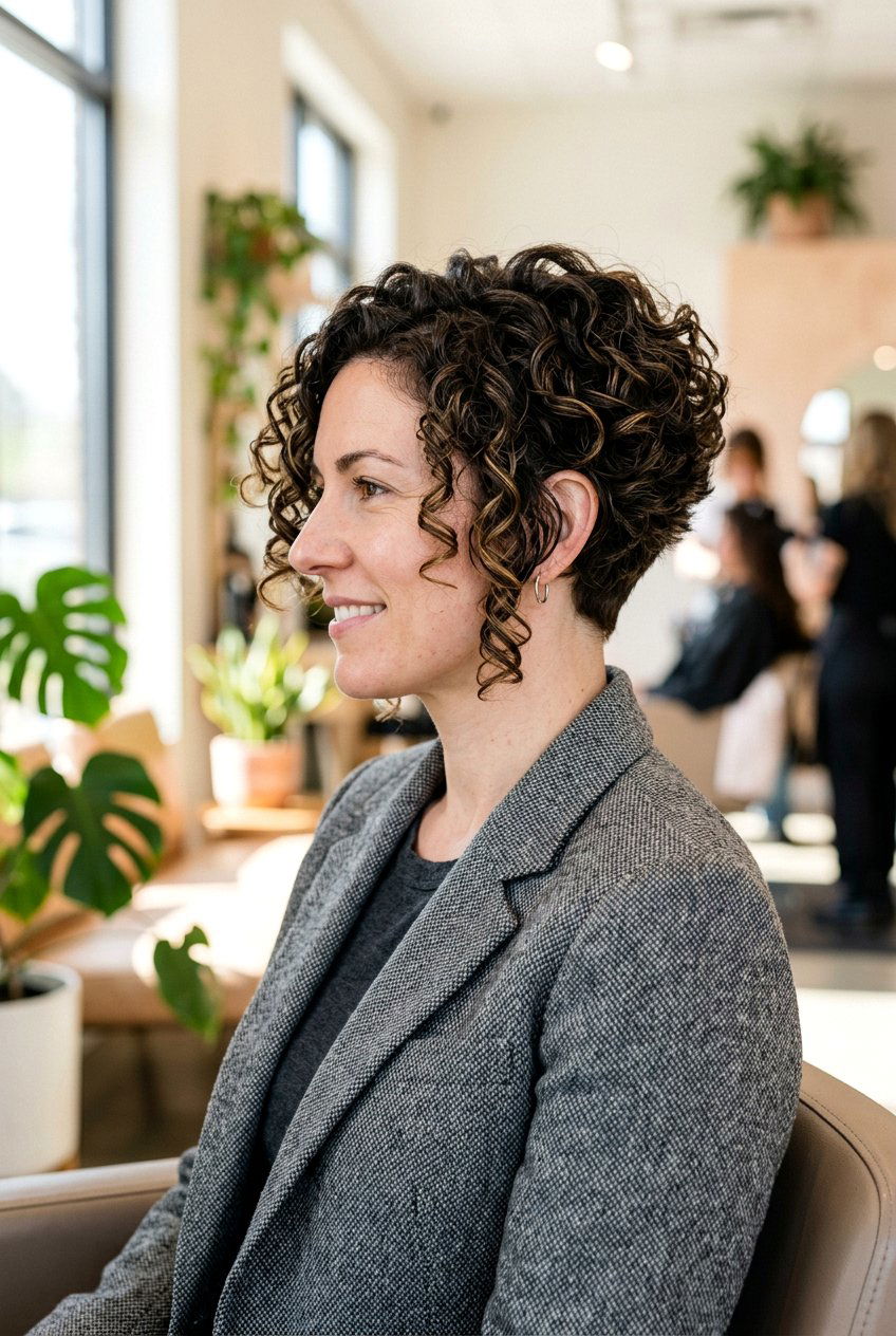 Curly Wedge Haircut - 20 curly haircut for women over 60 - 20 curly haircut for women over 60