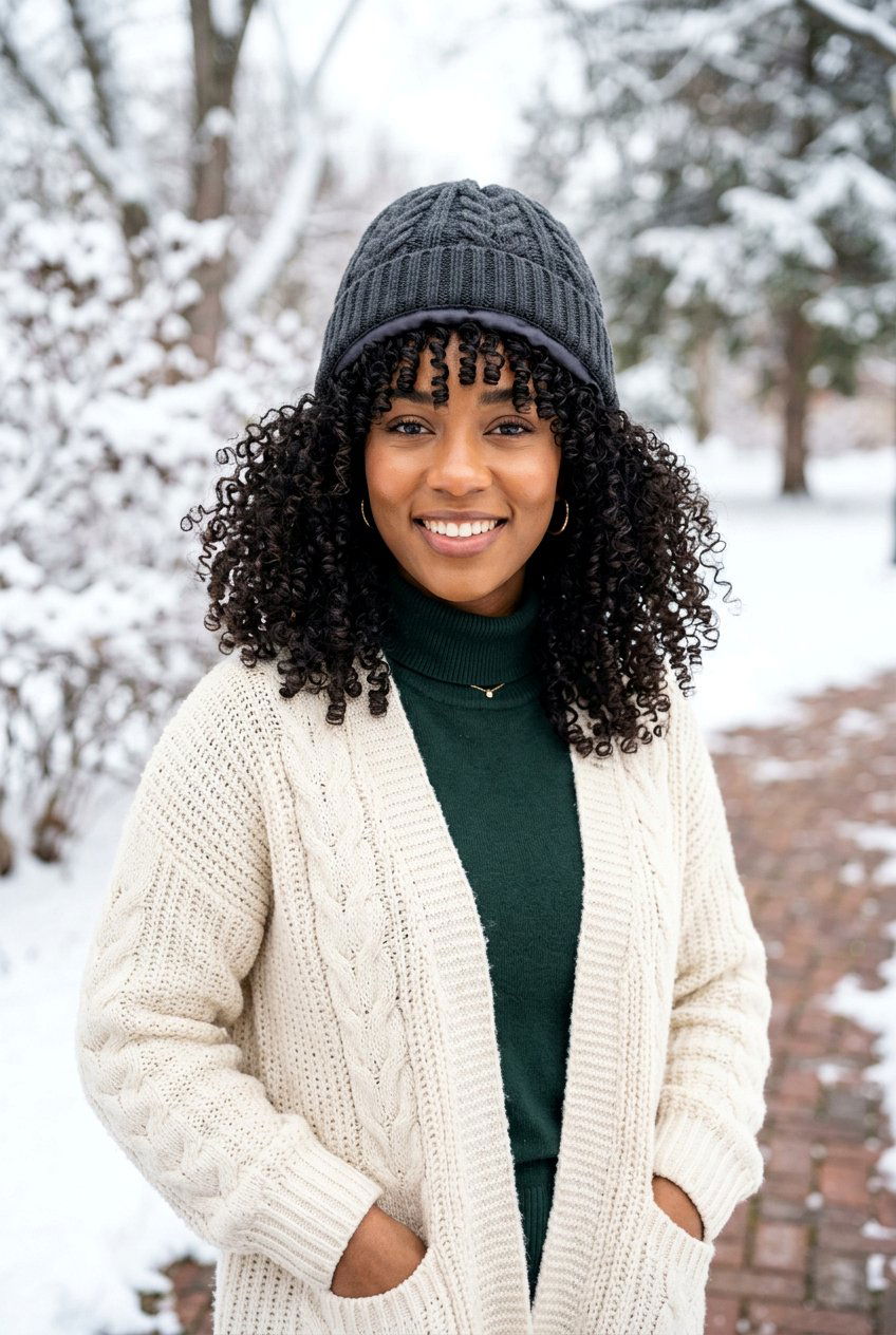 Curly Winter Wash And Go - 20 winter hairstyles for women - 20 winter hairstyles for women